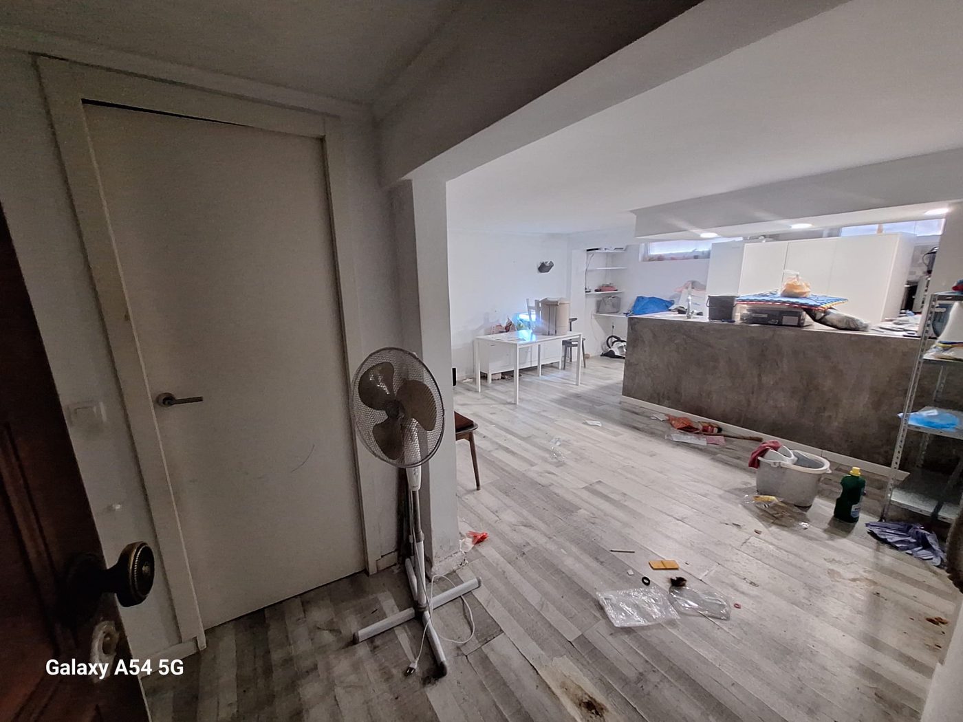Espaço durante a remodelação